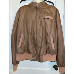 Vintage Members Only Jacket Brown 3 EUC 80s 90s Bomber Racer Classic